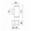 Applique haut/bas 2x4.5- GU10 -FORME CARREE- CUB - fabrication en aluminium-IK06-HT 171 MM Gris