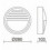Hublot diamètre 280 mm DAIRA IP65 LED SMD AC 17.50W - 1550 lumens - 3000 k Anthracite