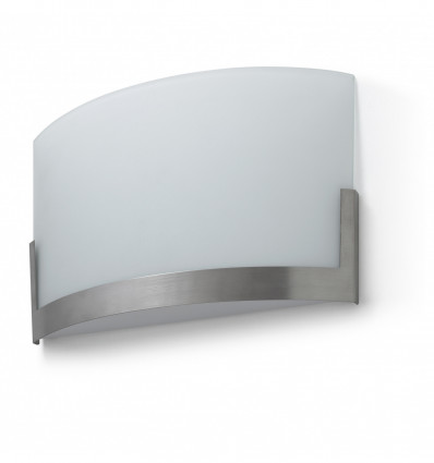 Applique CIRCUS E27 60W Chromé- de forme arrondie - idéal intérieur- en acier et en verre opale