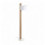 Lampadaire avec son abat jour de forme ronde en Coton coloris blanc et support Bois de hêtre