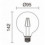 Lampe LED FILAMENT E27 LED Bulb 4W 2700K