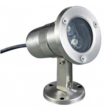 Spot en saillie - subaquatique SEDNA LED SMD 3W 4000K Acier inoxydable- IP68 - IK09 - câble de 1 m inclus