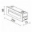 Encastré mural rectangulaire Ambares IP65 - 250*88 mm - 30000 k - asymétrique-760 lumens- LED SMD 9W - ANTHRACITE