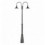 Lampadaire extérieur PANA - 2 LANTERNES -IP65- 3600 LUMENS - 4000 K - COLORIS ANTRHACITE