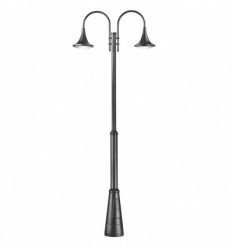 Lampadaire extérieur PANA - 2 LANTERNES -IP65- 3600 LUMENS - 4000 K - COLORIS ANTRHACITE