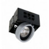 Spot encastrable Cardan DALI PUSH LED COB 17 W 2180 lumens - 3000 k -AR111 - ATOLON- 28°-COLORIS Gris