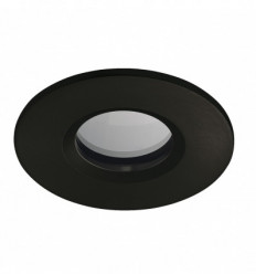 Spot salles de bains - Encastré au plafond PALMA IP65-Lampe LED GU10 3.50W 4000K incluse- coloris noir