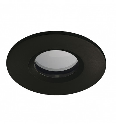 Spot salles de bains - Encastré au plafond PALMA IP65-Lampe LED GU10 3.50W 4000K incluse- coloris noir
