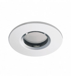 Spot salles de bains - Encastré au plafond PALMA IP65-Lampe LED GU10 3.50W 4000K incluse- coloris Acier inoxydable