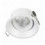 Spot rond orientable à encastrer au plafond LEDA - coloris Blanc - GU 10