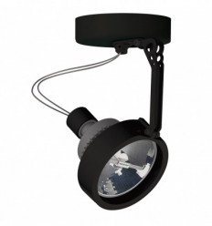 Spot tilt HAITI à équiper d'une ampoule GU10 15W coloris Noir