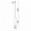 SUSPENSION DUBE LED COB 9.20W 945 lumens CRI80 3000K -angle 32º- coloris NOIR- LONGUEUR 1500 MM