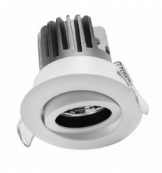 SPOT ORIENTABLE Encastré au plafond PEGASO - SPECIAL SALLES DE BAINS - IP65 LED COB 4.50W 3000K Blanc