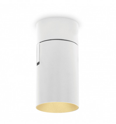 Spot fixation en saillie HIDRA LED COB 18 W 1575 lumens CRI80 3000K -angle 30º- coloris blanc extérieur et DORE