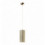 Suspension en métal SELMA - forme tube - Ampoule E27 Fibre synthétique COLORIS doré