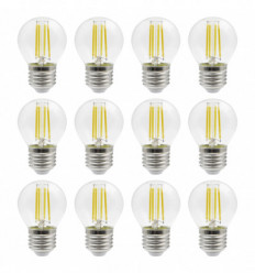 Lampe kit 12 PORTOFINO IP20 E27 LED Bulb 12x4W 3000K Transparent