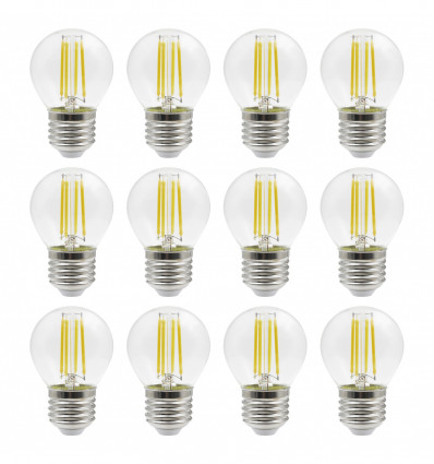 kit de 12 ampoules E27 pour guirlande gloriette PORTOFINO Bulb 12x4W 470lm CRI80 3000K blanc 