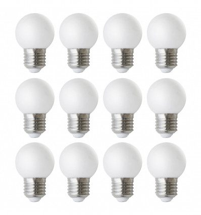 Lampe kit 12 PORTOFINO IP20 E27 LED Bulb 12x3W 3000K Opal