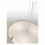 Suspension circulaire à équiper de 3 ampoules E27 avec abat jour lamellé en coton coloris BEIGE