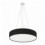 Suspension led VORADA avec son abat jour en forme de ruban enveloppant de coloris NOIR - diamètre 900 mm