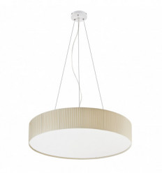 Suspension led VORADA avec son abat jour en forme de ruban enveloppant de coloris NOIR - diamètre 900 mm