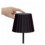 Lampe de table sans fil, LITTA Round IP54 Touch dimmable LED SMD 2.20W 200lumens CRI80 3000K 45º micro USB Noir