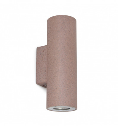 Applique STONE en béton - up and down-IP65 -GU10 2x12W - coloris ocre rouge