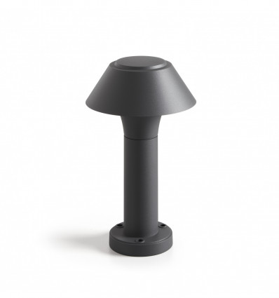 Borne extérieur en aluminium BUCKET IP65 LED SMD 10.50W 3000K Anthracite- hauteur 30 cm- forme champignon