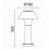 Borne extérieur en aluminium BUCKET IP65 LED SMD 10.50W 4000K Anthracite- hauteur 30 cm-1770 lumens