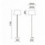 Lampadaire CLASSICAL E27 60W Or Coton noir- HAUTEUR 170 CM