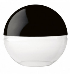 Globe opale GLOBOS coloris Noir et Blanc- Boule en résine -diamètre 50 cm- IP43- faible pollution lumineuse -Transparent