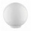 Globe opale GLOBOS Blanc- Boule en résine -diamètre 250 mm- IP43- faible pollution lumineuse -Transparent