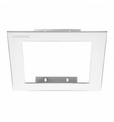 Cadre 1 face pour spot Encastré Cardan coloris Blanc - encastrement de 152*152 mm - recouvrement 175*175 mm