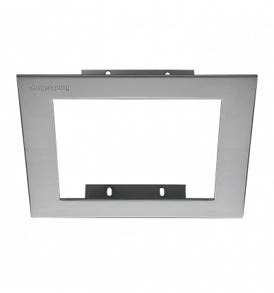 Cadre 1 face pour spot Encastré Cardan coloris Gris - encastrement de 152*152 mm - recouvrement 175*175 mm