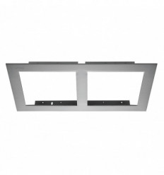 Cadre 2 faces pour spot Encastré Cardan - encastrement de 325 * 175 mm - recouvrement 300*152 mm- coloris Gris