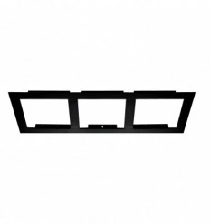 Cadre 3 faces pour spot Encastré Cardan - encastrement de 475*175 mm - recouvrement 450*152 mm- coloris Noir