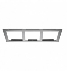 Cadre 3 faces pour spot Encastré Cardan - encastrement de 475*175 mm - recouvrement 450*152 mm- coloris Gris