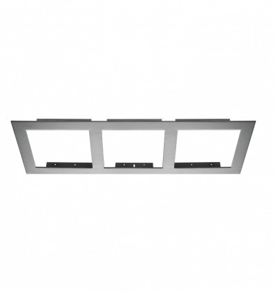Cadre 3 faces pour spot Encastré Cardan - encastrement de 475*175 mm - recouvrement 450*152 mm- coloris Gris