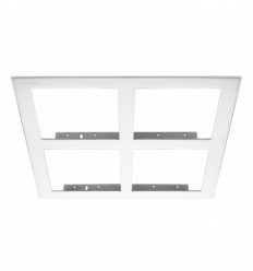 Cadre 4 faces - carré pour spot Encastré Cardan - encastrement de 300*300 mm - recouvrement 325*325 mm- coloris Blanc