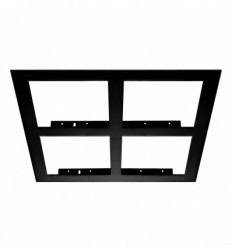 Cadre 4 faces - carré pour spot Encastré Cardan - encastrement de 300*300 mm - recouvrement 325*325 mm- coloris NOIR