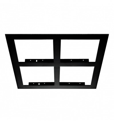 Cadre 4 faces - carré pour spot Encastré Cardan - encastrement de 300*300 mm - recouvrement 325*325 mm- coloris NOIR