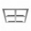 Cadre 4 faces - carré pour spot Encastré Cardan - encastrement de 300*300 mm - recouvrement 325*325 mm- coloris Gris