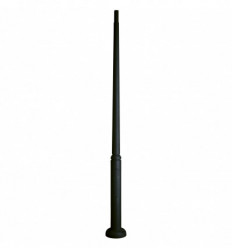 Mât en résine hauteur de 3 m - diamètre 60 mm - Noir