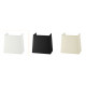 Applique murale Led liseuse FIRENZE tissu et métal Nickel satin- forme demi carré- 2 prises USB + 2 interrupteurs