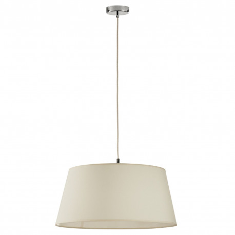 SUSPENSION FIRENZE - ABAT JOUR BEIGE ROND - COTON