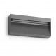 Applique asymétrique ABAR en aluminium -IP54 -LED SMD 7 W- 650 lumens -3000K NOIR - fonction lèche murs.