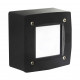 Eclairage mural en saille - DEVON IP66 -3W 3000K Noir Ampoule incluse