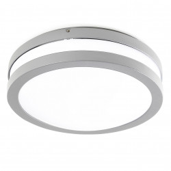 Hublot ROND extérieur - aluminium - E27- modèle KIRA - Coloris Gris et blanc- diamètre 260 mm
