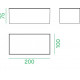 Applique led ICE20- POLYCARBONATE - 8 W -950 LUMENS - 3000 K - IP65