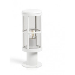 Mini borne extérieure LUG Aluminium IP 54 - éclairage sur le côté- coloris blanc- hauteur 350 mm